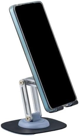 360 Derece Döner Telefon ve Tablet Tutucu Alüminyum Stand, Ayarlanabilir Yükseklik, Ayarlanabilir Pozisyon, Dayanıklı ve Hafif