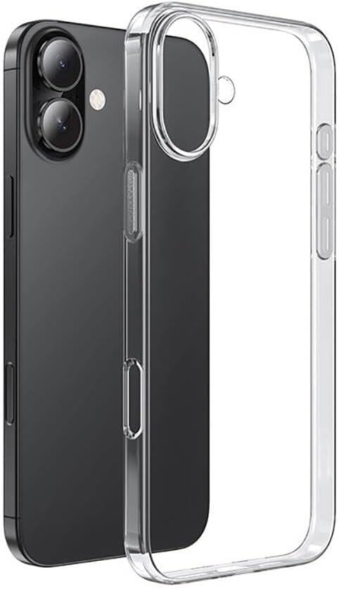 Apple İle Uyumlu iPhone 16 Kılıf ZORE Süper Silikon Kapak Şeffaf