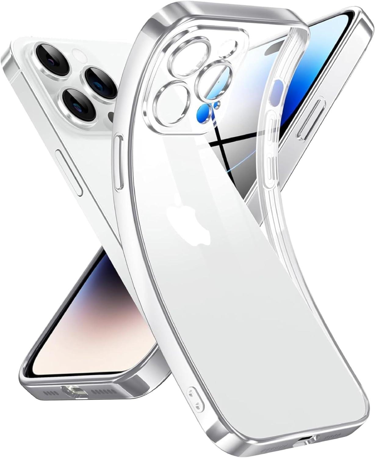 Apple İPhone 12 Pro Max Kamera Korumalı Şeffaf Silikon Kılıf