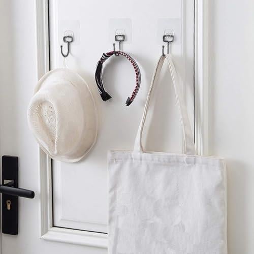 Banyo Için Siyah Güçlü Yapışkan Kancalar,Yapışkanlı Askılar,Mutfak,Ev Ofis Için Duvar Askıları 2 Adet