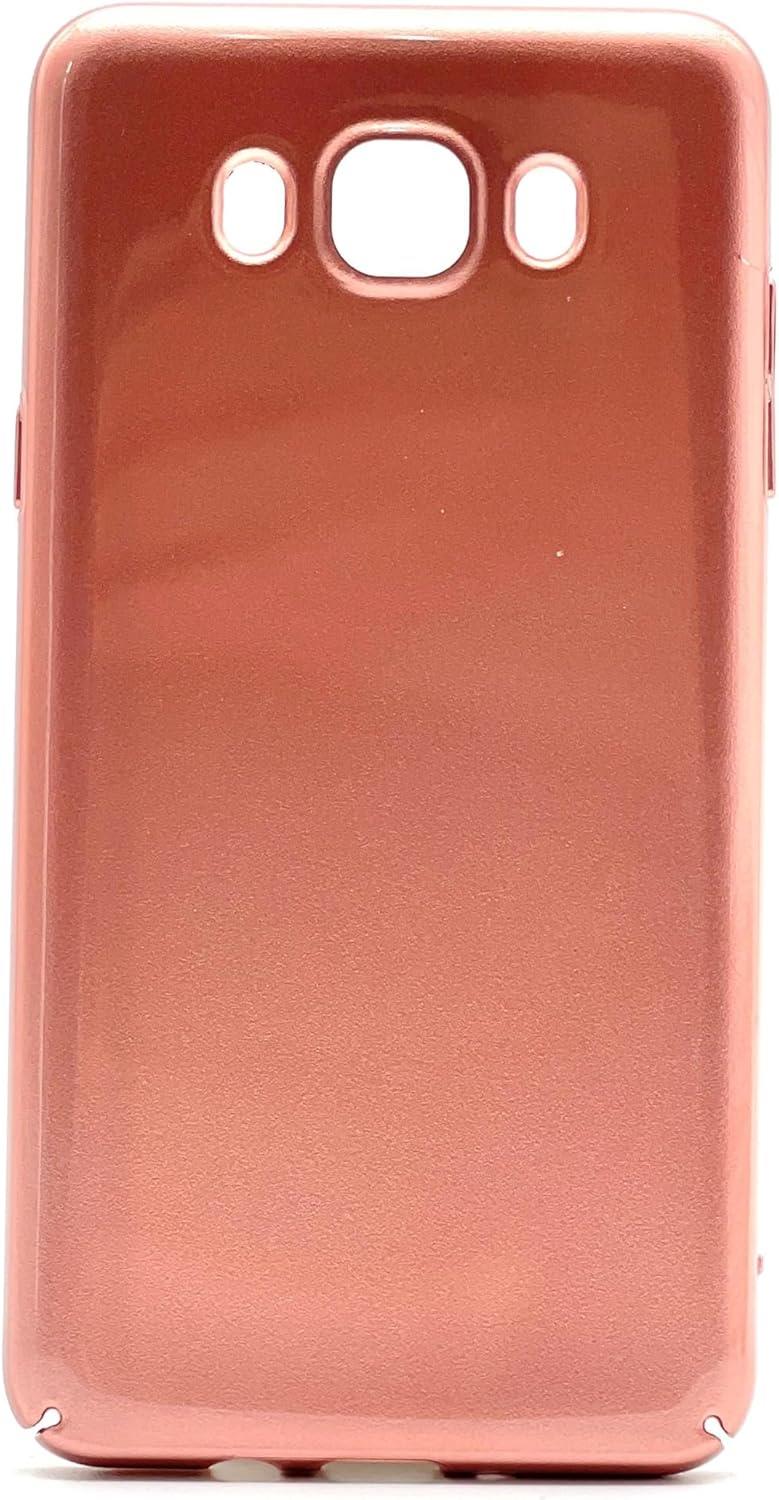 Galaxy J7 2016 Uyumlu Sert Rubber Silikon Kılıf (Pembe)