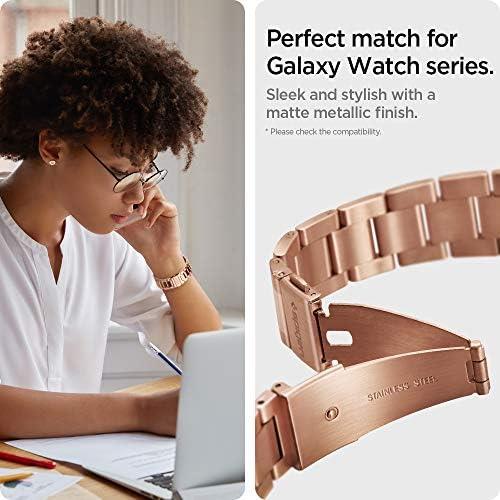 Galaxy Watch Seri 47mm/46mm/45mm/44mm/43mm/42mm/41mm Kordon Kayış Band Modern Fit (20mm) Rose Gold - 600WB24982