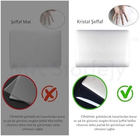 Huawei Matebook Kılıf Huawei Matebook X Pro 14.2inç (2022-2023 YILI) Ile Uyumlu Parlak Kristal Kılıf Şeffaf