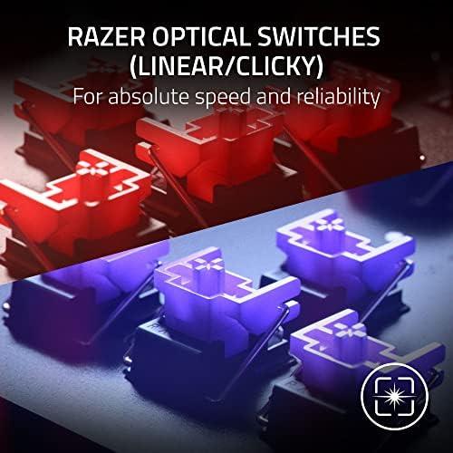 Huntsman V2 Optical Gaming Keyboard: Fastest Clicky Optical Switches w/Quick Keystrokes & 8000Hz Polling Rate - Doubleshot PBT Keycaps - Dedicated Media Keys & Dial - PUBG: Battleground Edition