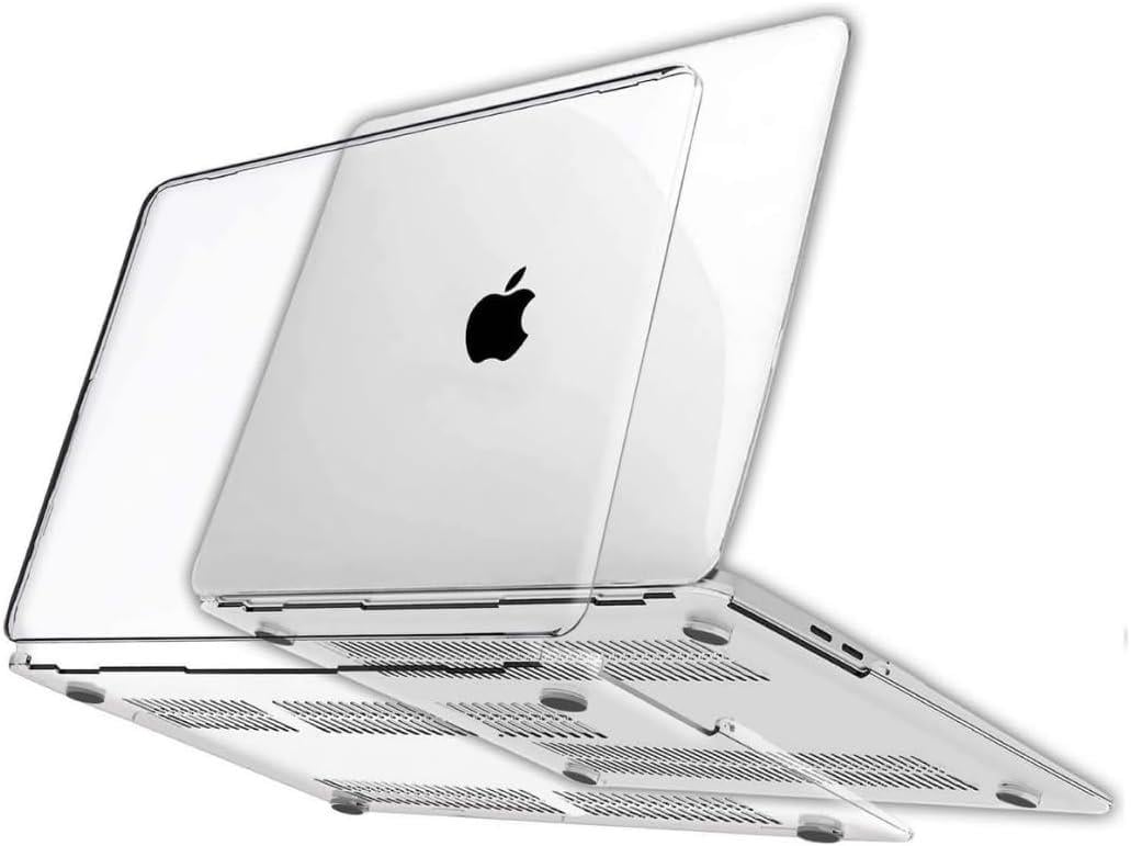 MacBook Air 13.3" 2020 M1 Çip ile Uyumlu Şeffaf Dayanıklı Koruyucu Kılıf, Ultra İnce Kabuk Koruma Sert Kapak A1932 A2174 A2179 A2337