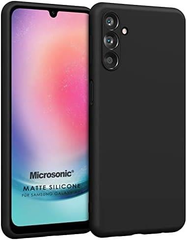 Matte Silicone Samsung Galaxy M14 için Kılıf Siyah [Galaxy M14 ile Uyumlu Kılıf - Siyah]