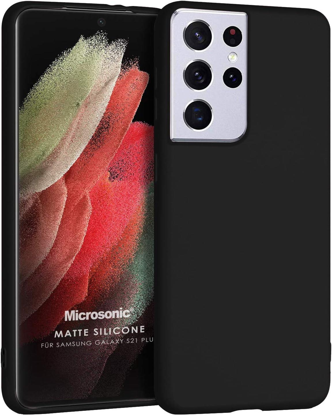 Matte Silicone Samsung Galaxy S21 Ultra için Kılıf Siyah [Galaxy S21 Ultra ile Uyumlu Kılıf - Siyah]