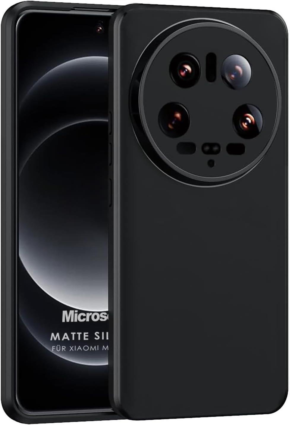 Matte Silicone Xiaomi Mi 14 Ultra için Kılıf Siyah [Mi 14 Ultra ile Uyumlu Kılıf - Siyah]