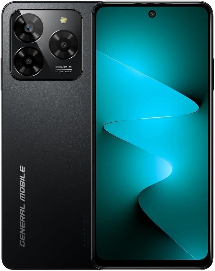 Mobile GM Era 50 Akıllı Telefon, 6 GB RAM & 256 GB Hafıza, Noble Black