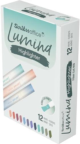 Office Lumina Fosforlu Kalem Lotus Colour - 693U 12 lik Amb