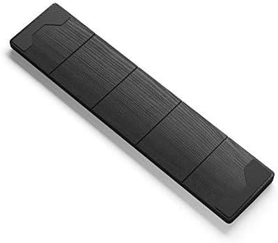 PC Gaming Race Handgelenksunterlage ahşap – -kahverengi – Mekanik klavye, ergonomik Handballenunterlage holz| 44,5 x 10,2 cm/25 mm kalın. Onyx - Full Size GV-100-DARK