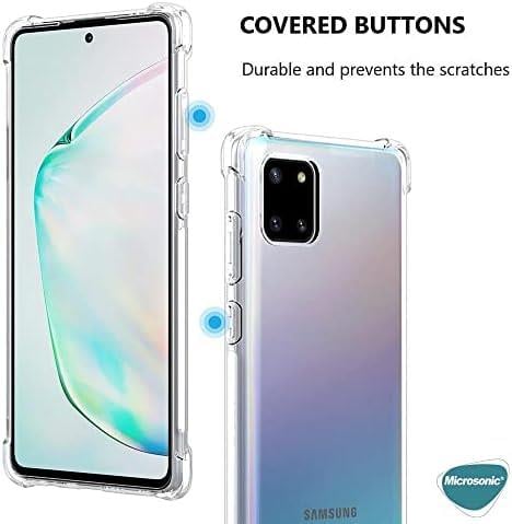 Samsung Galaxy Note 10 Lite için Kılıf Shock Absorbing Şeffaf [Galaxy Note 10 Lite ile Uyumlu Kılıf - Şeffaf]