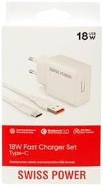 Swiss Power 18w 3.0 Type-C Hızlı Şarj Seti SWS-T1 - Beyaz