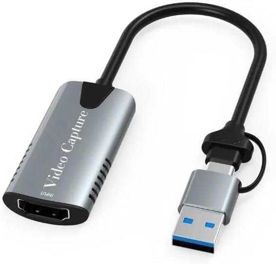 To USB 2 In1 Video Capture Yakalama Kartı 4K 1080P Uçlu HDMI To Type-C Pc Video Edit Adaptor