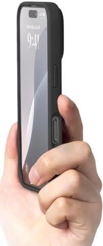 Trend Apple iPhone 16 Pro için Lansman Silikon Kılıf Şok Emici Full Koruma Sağlayan Kılıf Siyah Renk