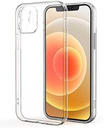 Trend iPhone 12 Şeffaf Kılıf, Kamera Korumalı 12 (6.1'') Şeffaf Silikon Kılıf, Kamera Koruyuculu iPhone 12 Kılıfı