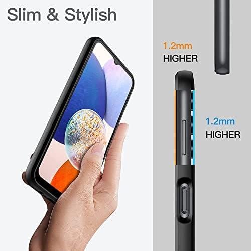 Trend Samsung A54 Uyumlu içi Kadife Lansman Liquid Silicone kılıf Şok Emici Full Kasa Koruma Sağlayan Kılıf (Siyah)