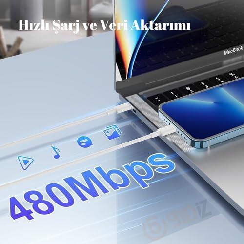 USB C To Lightning Hızlı şarj Aleti Kablosu 【 MFi Onaylı Çip 】 iPhone Hızlı Şarj Kablosu 14/13/12/12 Pro Max/11/Xs Max/XR/X,AirPods Pro