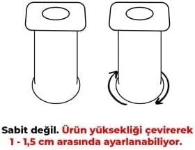YAPI Plastik Ayak 10 Cm Beyaz Mobilya Koltuk Dolap Komidin Gardrop Baza Ayağı 4 ADET