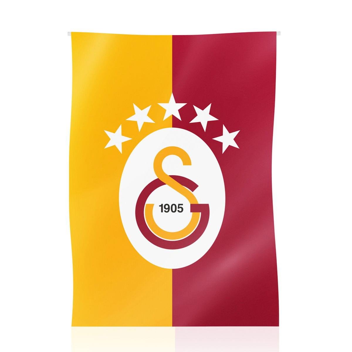 Galatasaray 5 Yıldız Dikey Balkon Bayrağı 100X150cm - U251351