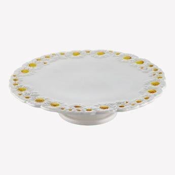 Beyaz Seramik Kek Standı 36 Cm Camomilla 