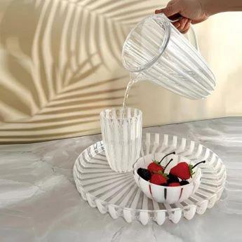 Dolce Vita Yuvarlak Tepsi 31 cm Sedef