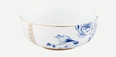 Mavi Beyaz Porselen Kase 12,5 Cm Royal White
