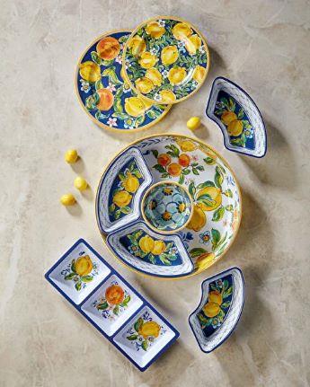 Mavi Melamin Yemek Tabağı 28 Cm Capri Collection