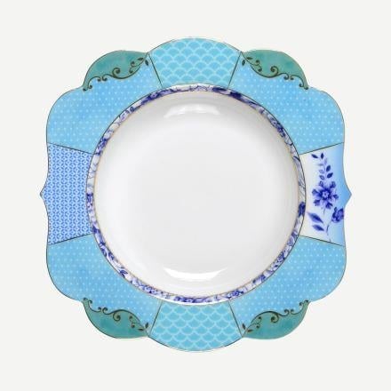 Mavi Porselen Çukur Tabak 23,5 Cm Royal 