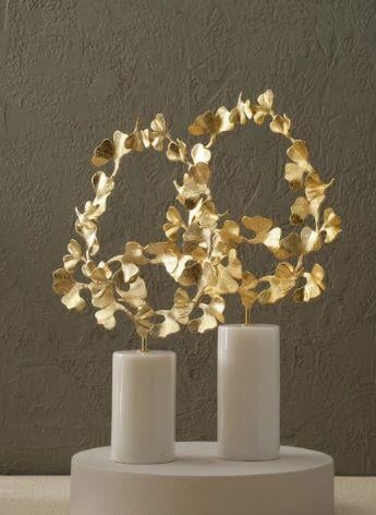 MERMER GINKO UÇAN DEKOR 2Lİ GOLD