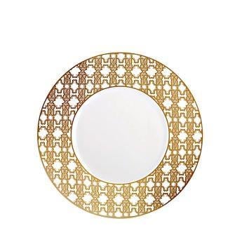 Monogram Gold Altın Dekorlu Porselen Yemek Tabağı 27 cm