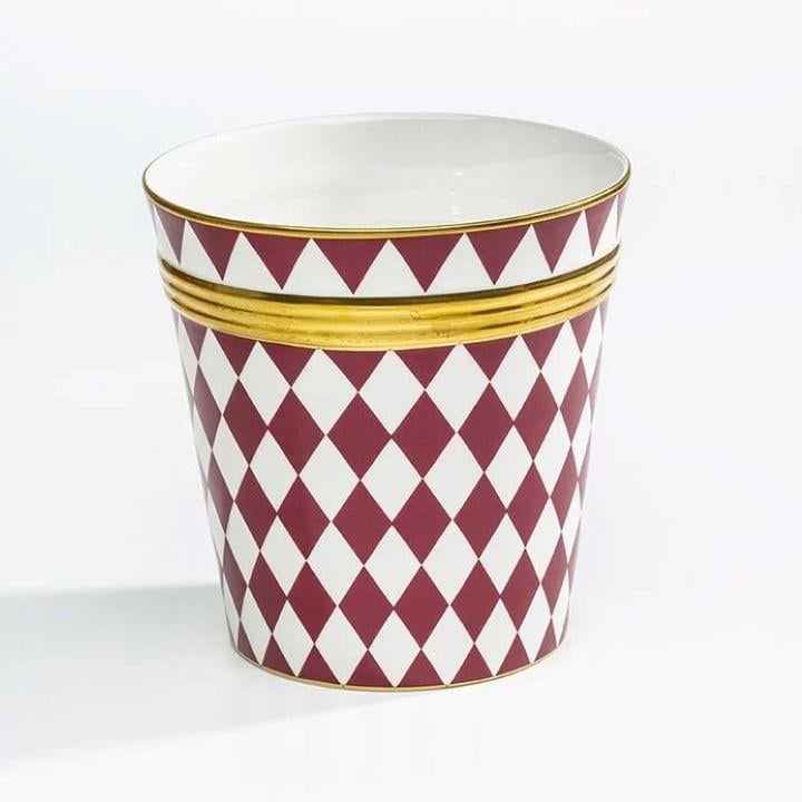 Parterre - Red - Gold - Large Planter/Cachepot