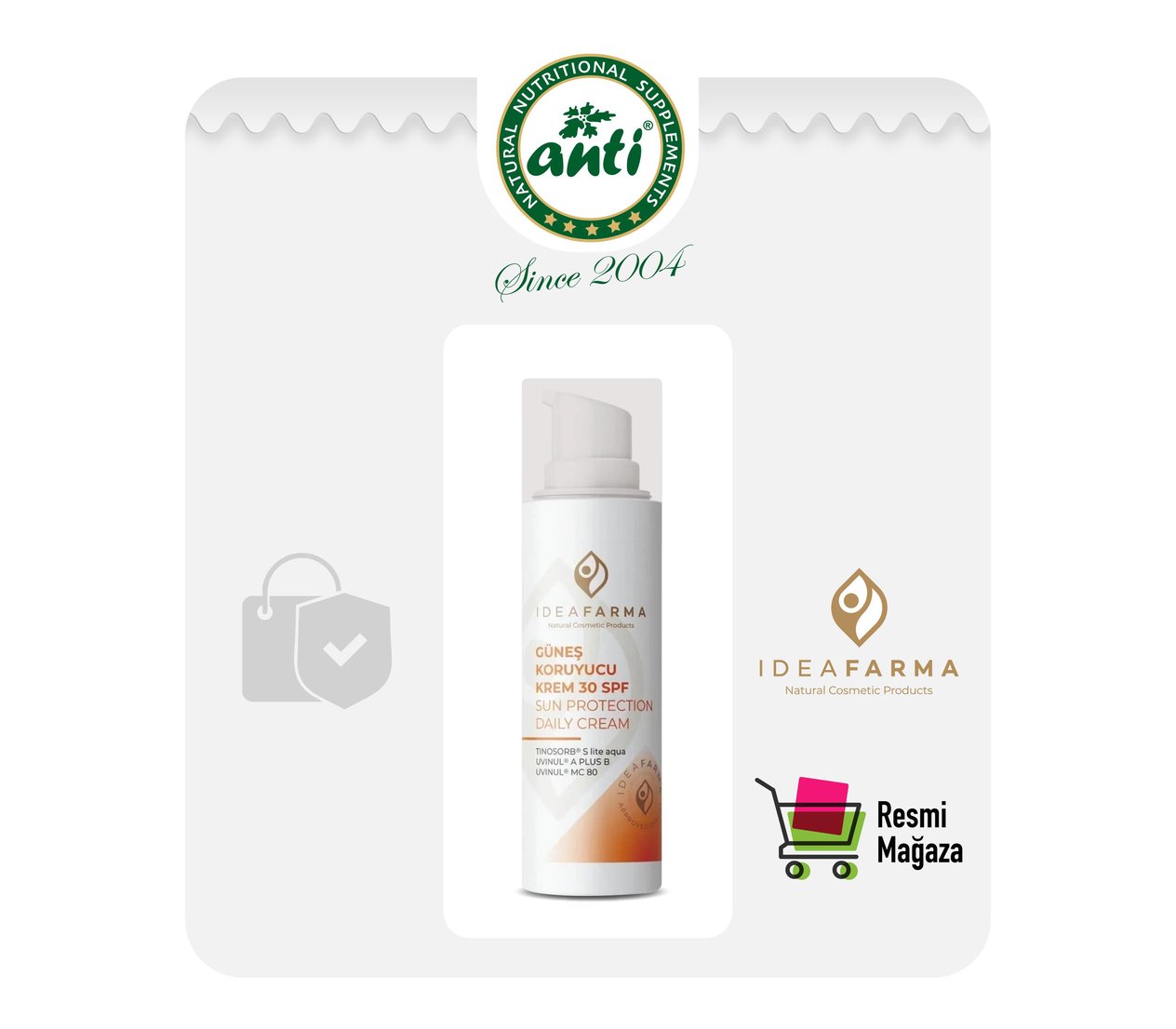 Güneş Koruyucu Krem 30 Spf