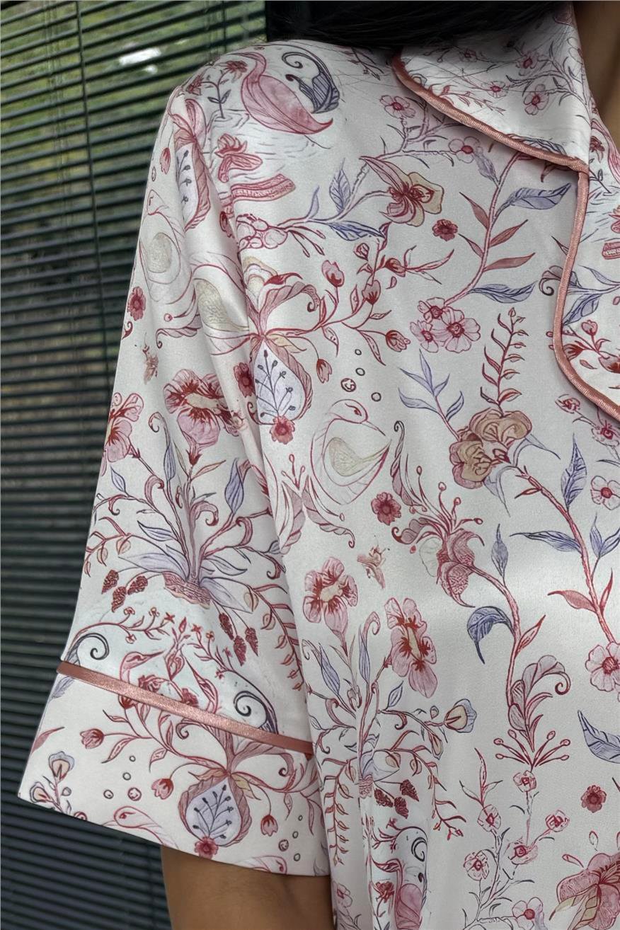 Colori Del Mondo Saten Kısa Pijama Takımı CDM2377