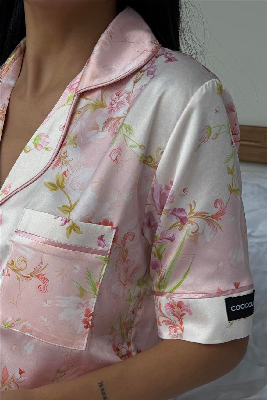 Colori Del Mondo Saten Kısa Pijama Takımı CDM2383