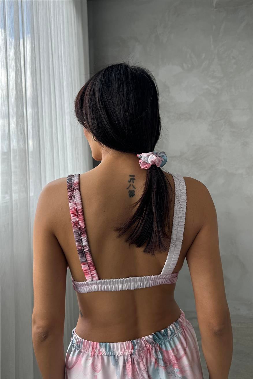 Corso D'acqua Saten Üçlü Pijama Takımı CDK19