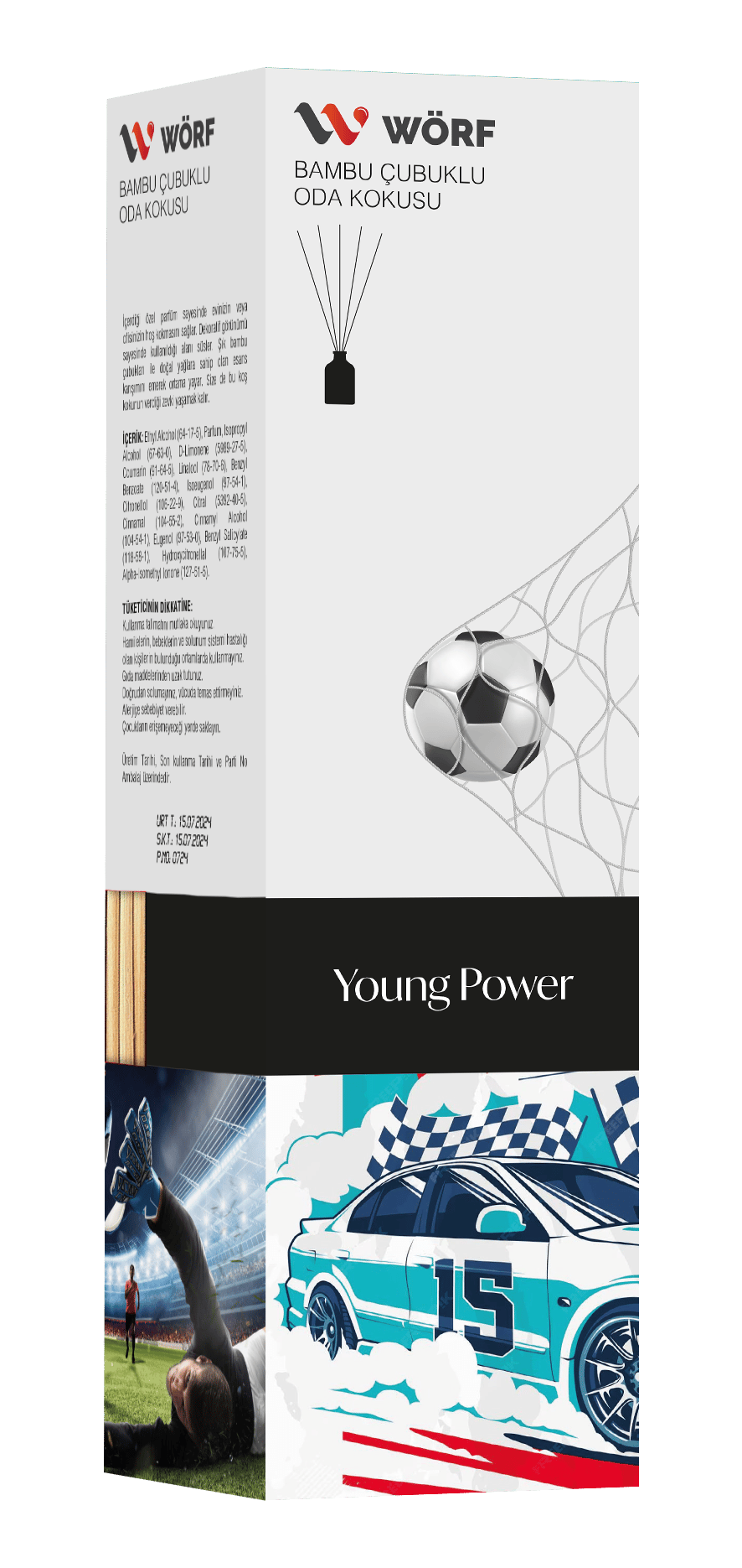 Wörf Bambu Çubuklu koku 100ml Young Power