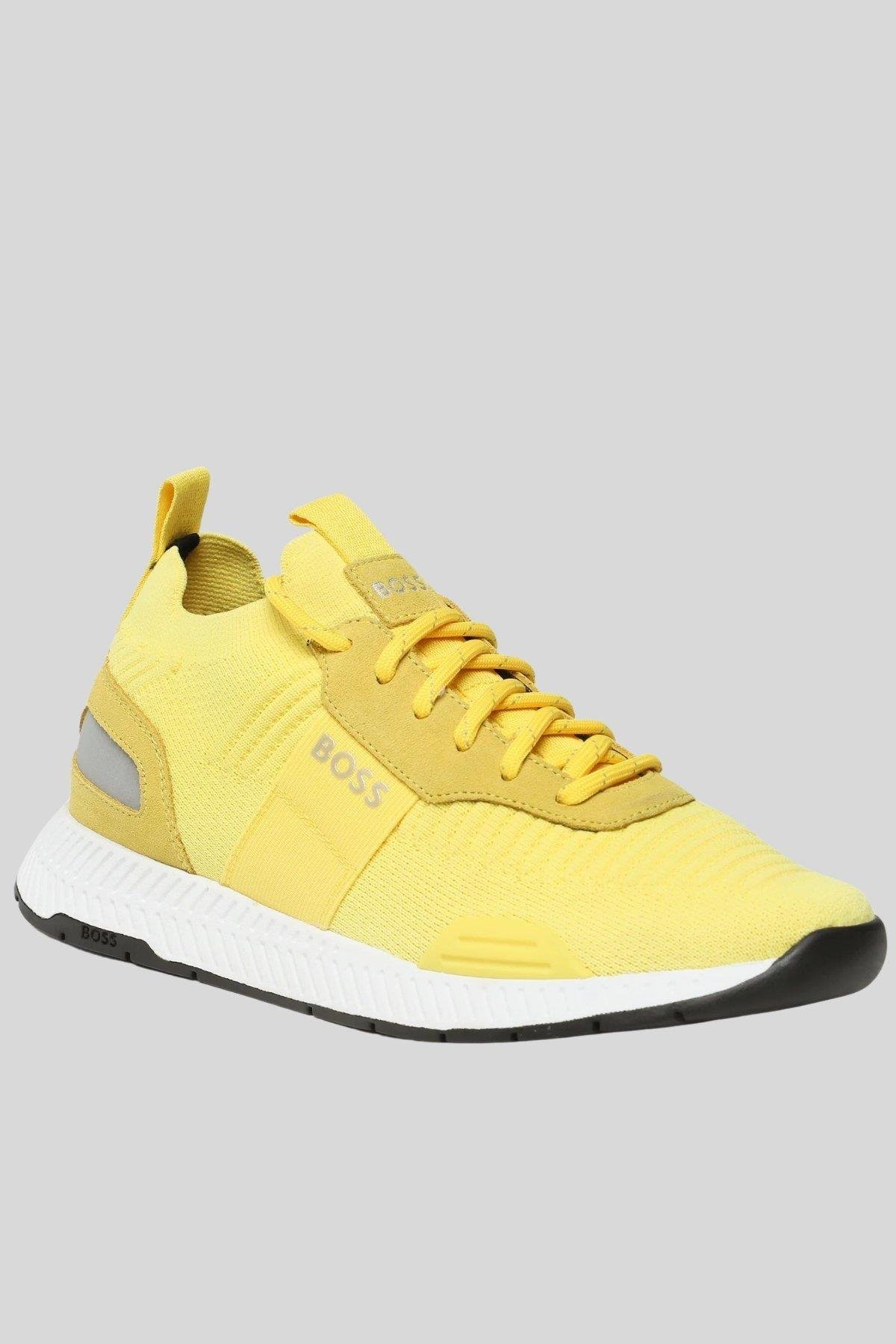Boss Footwear Titanium Run Erkek Bağcıklı Spor Ayakkabı Sarı 760