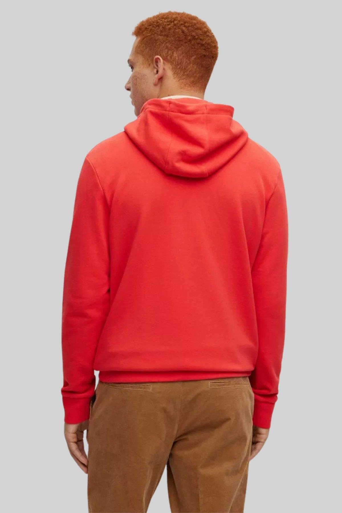 Boss Kapüşonlu Erkek Sweatshirt Turuncu