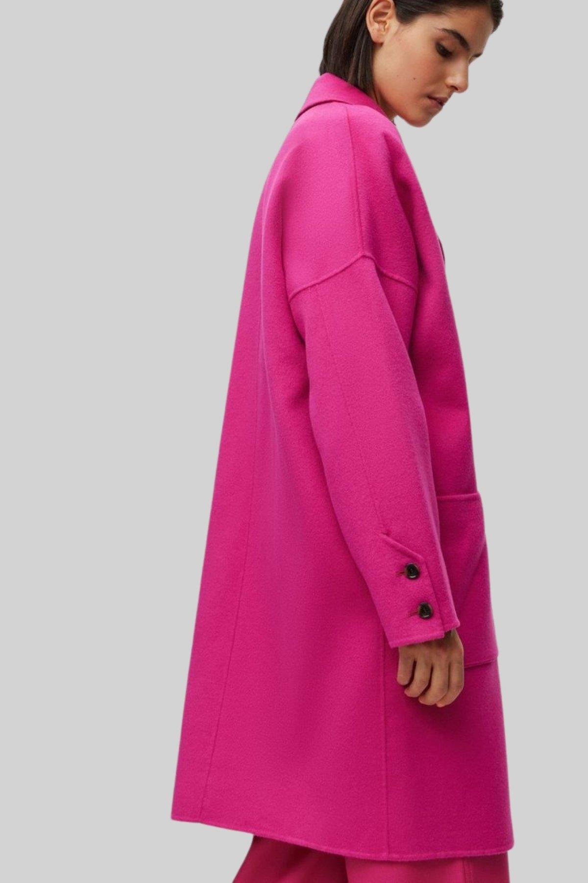 Boss Oversize Palto Cattina Pembe