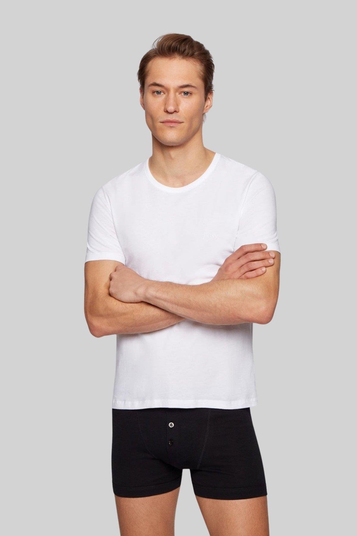 Boss Regular Fit Bisiklet Yaka Erkek T-Shirt Çok Renkli