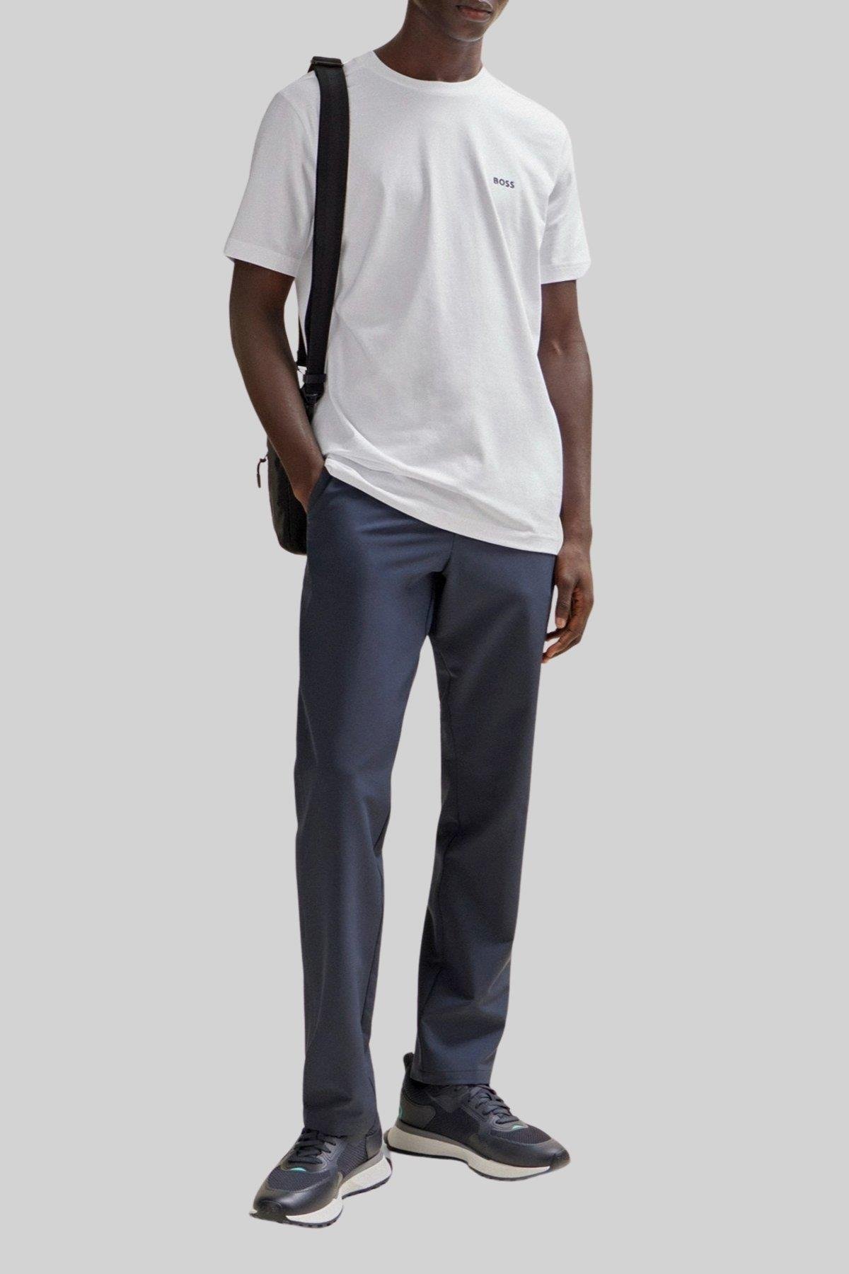 Boss Regular Fit Bisiklet Yaka Erkek T-Shirt Beyaz