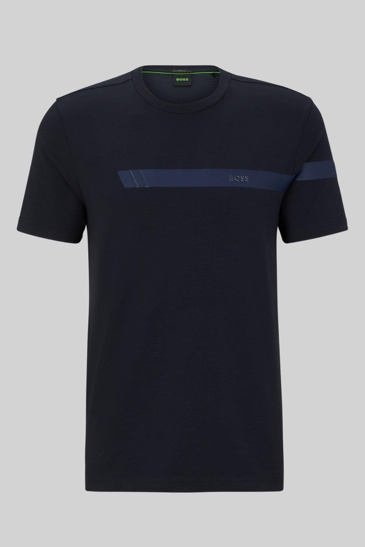 Boss Regular Fit Bisiklet Yaka Erkek T-Shirt Lacivert