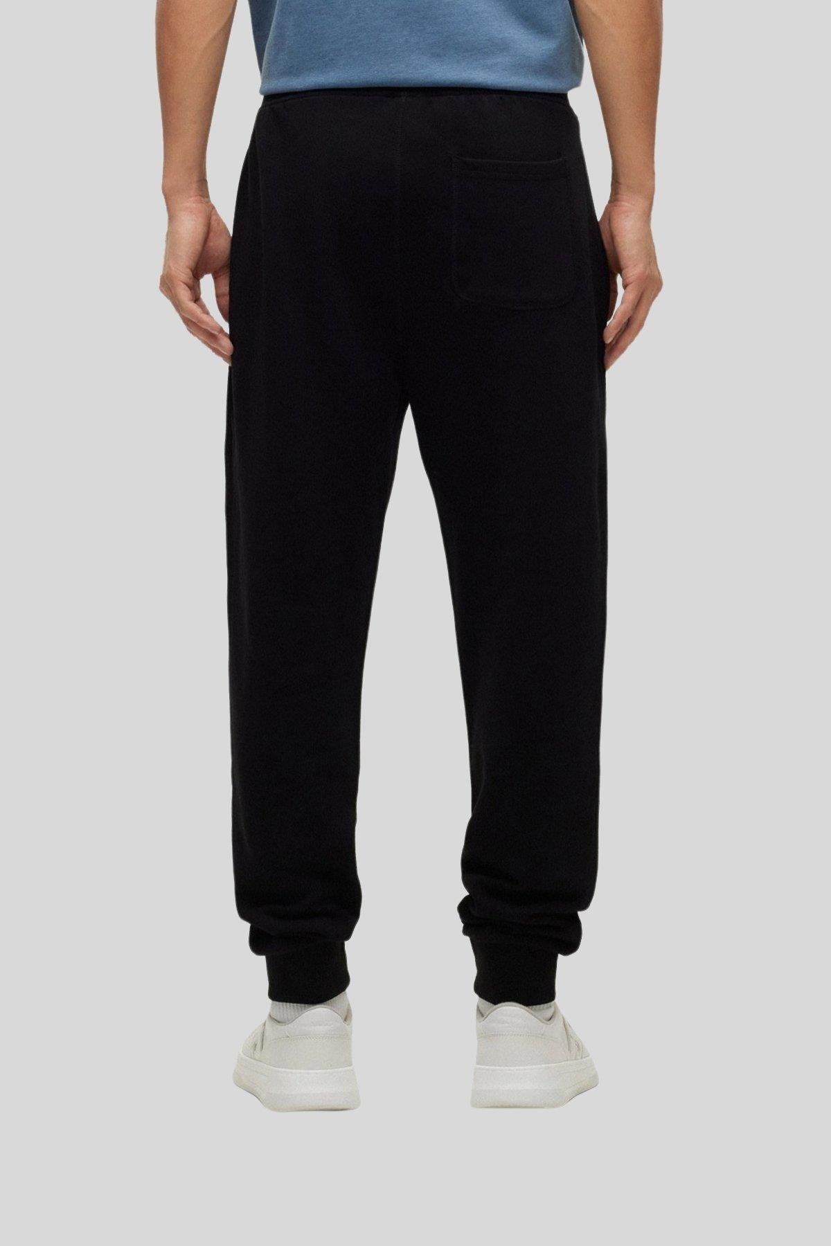 Boss Regular Fit Cepli Jogger Erkek Pantolon Siyah
