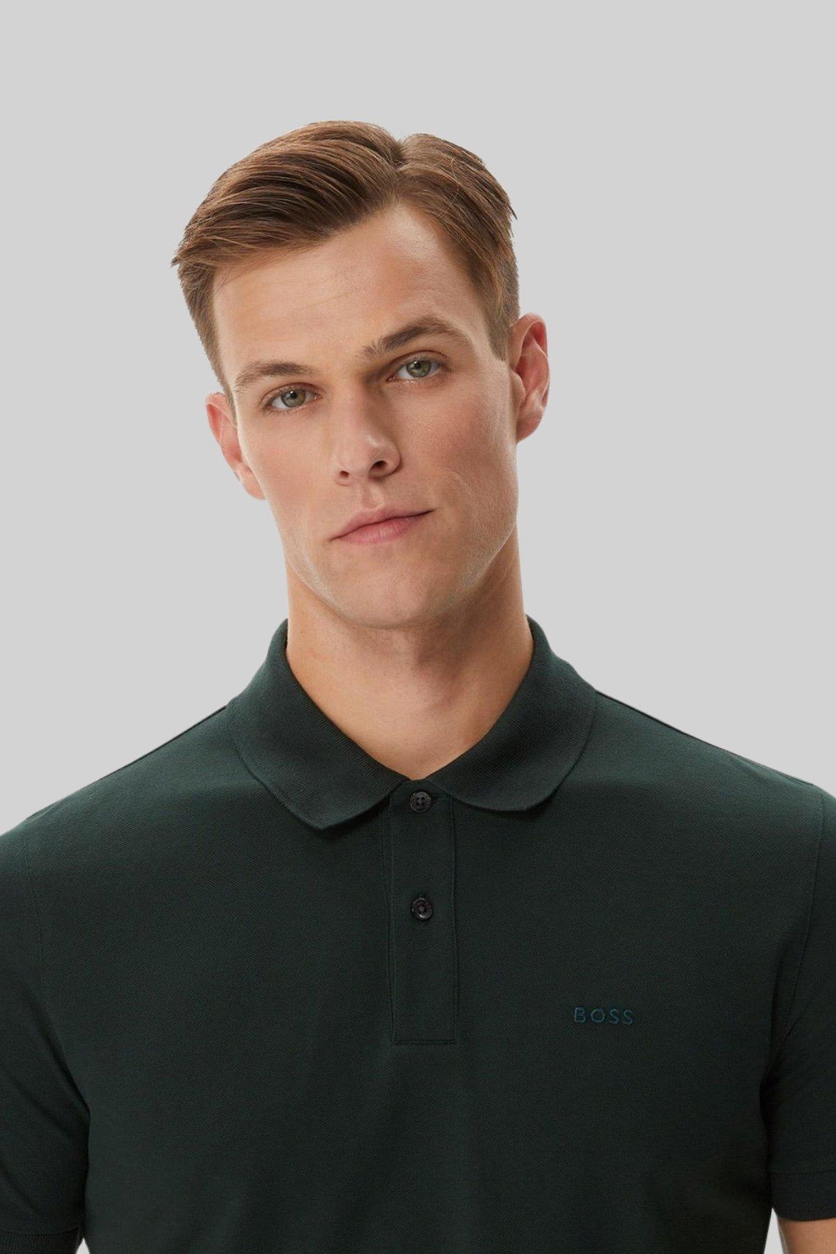 Boss Regular Fit Pallas Polo Yaka T-Shirt Yeşil