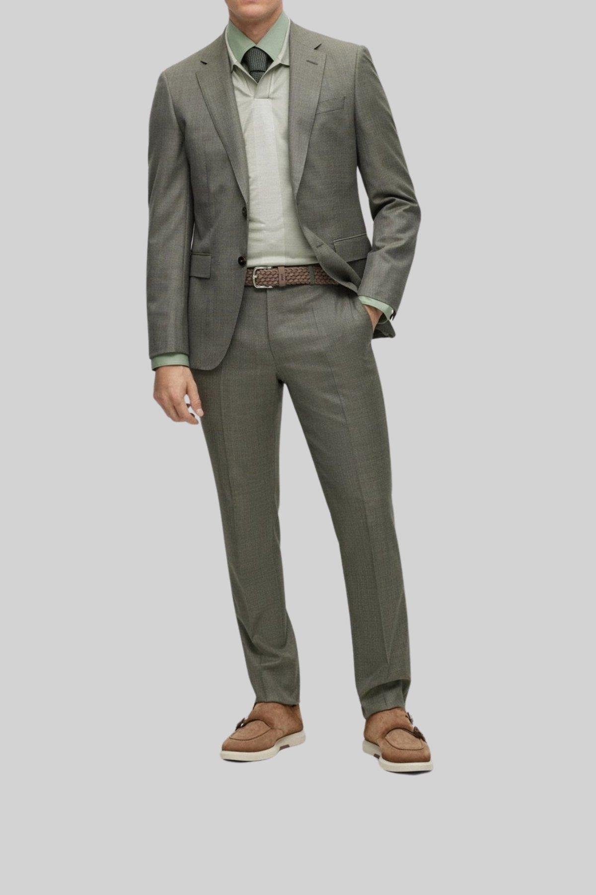 Boss Slim Fit Takım Yeşil