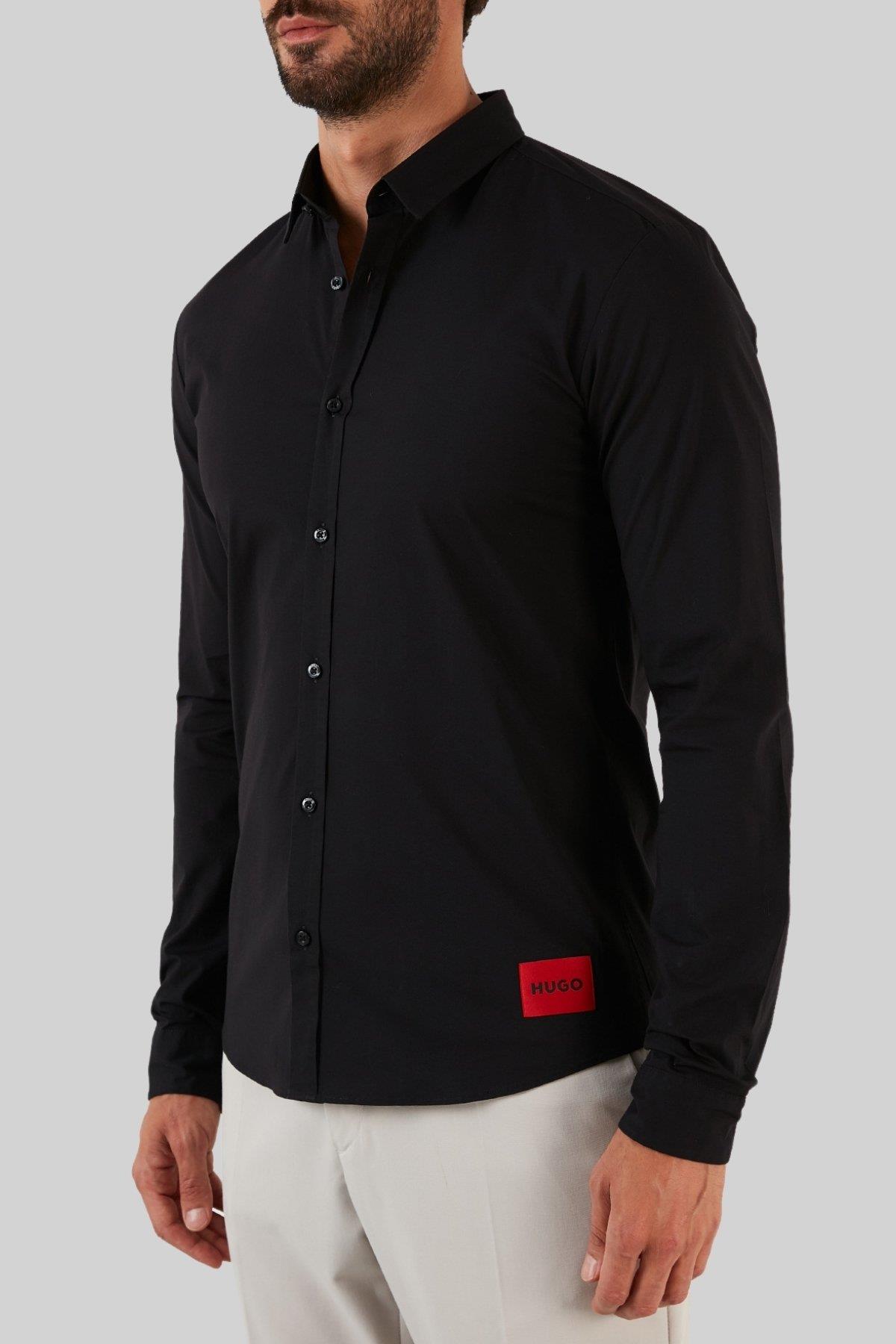 Hugo Boss Slim Fit Erkek Gömlek Siyah