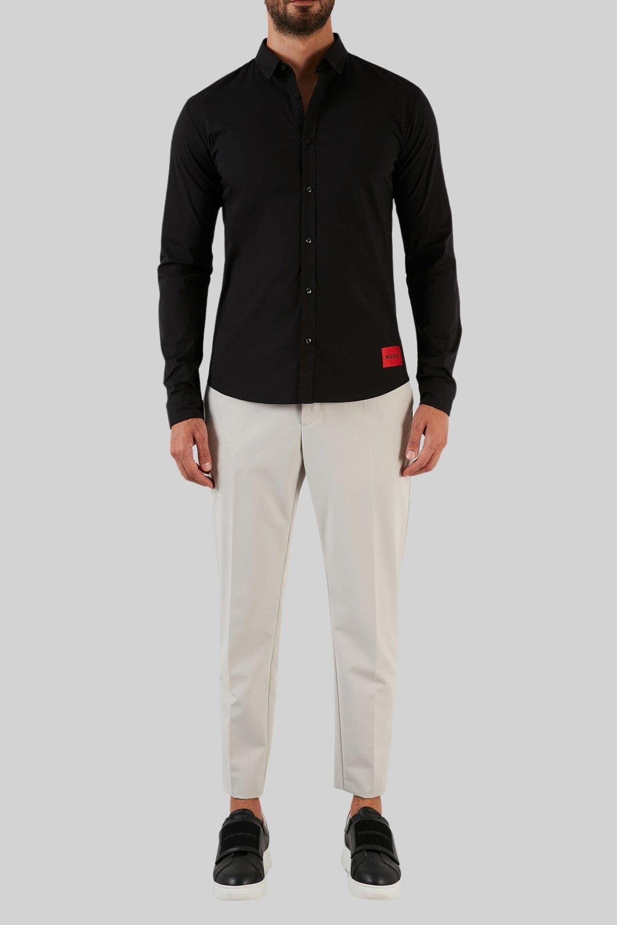 Hugo Boss Slim Fit Erkek Gömlek Siyah