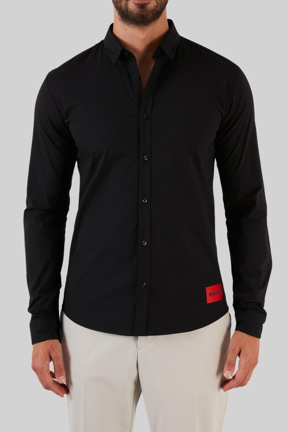 Hugo Boss Slim Fit Erkek Gömlek Siyah