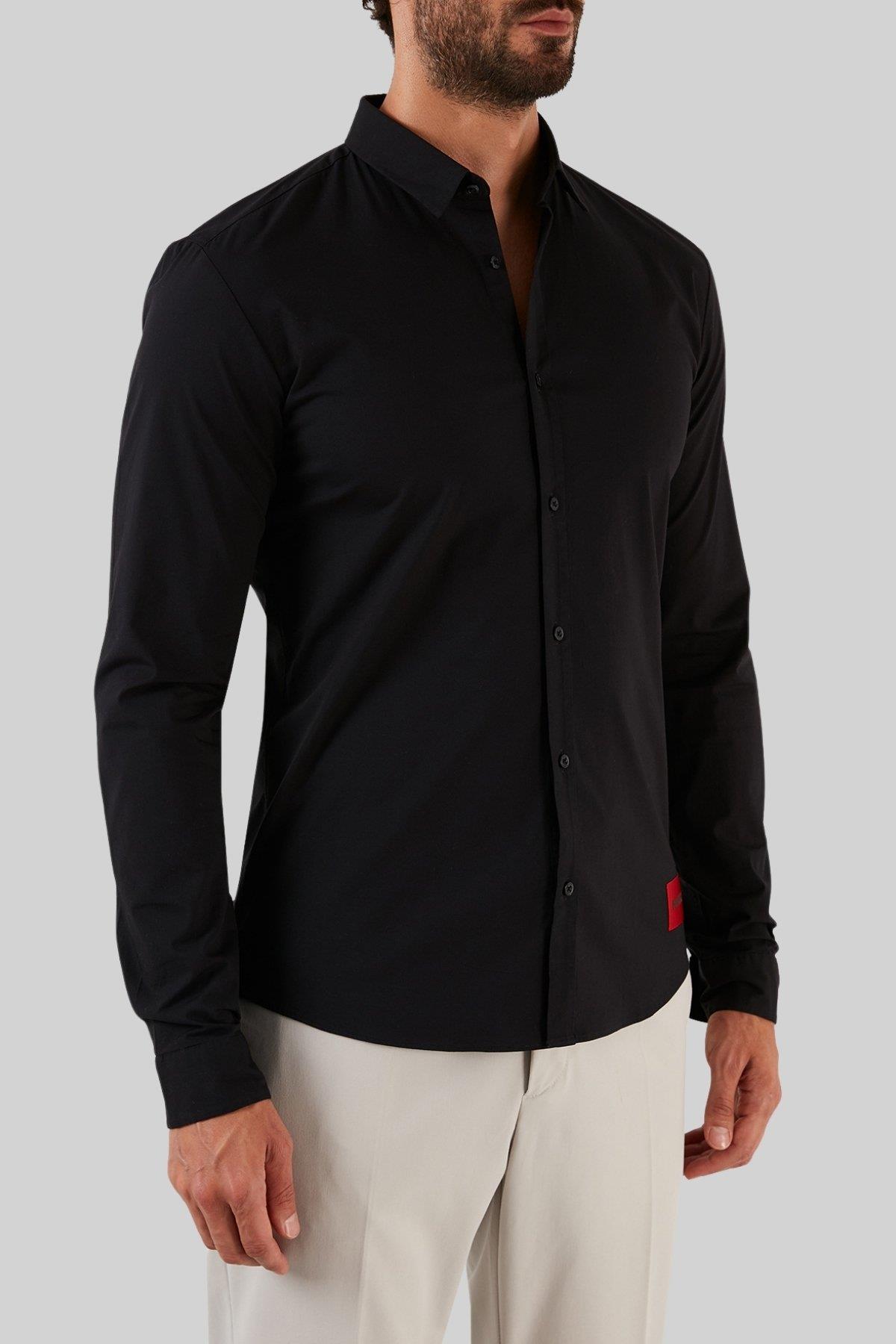 Hugo Boss Slim Fit Erkek Gömlek Siyah